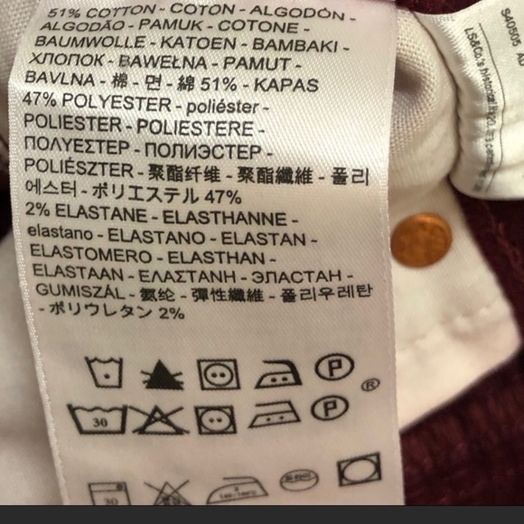 LEVIS RIBCAGE CORDUROY 31 x 32” - Picture 6 of 8